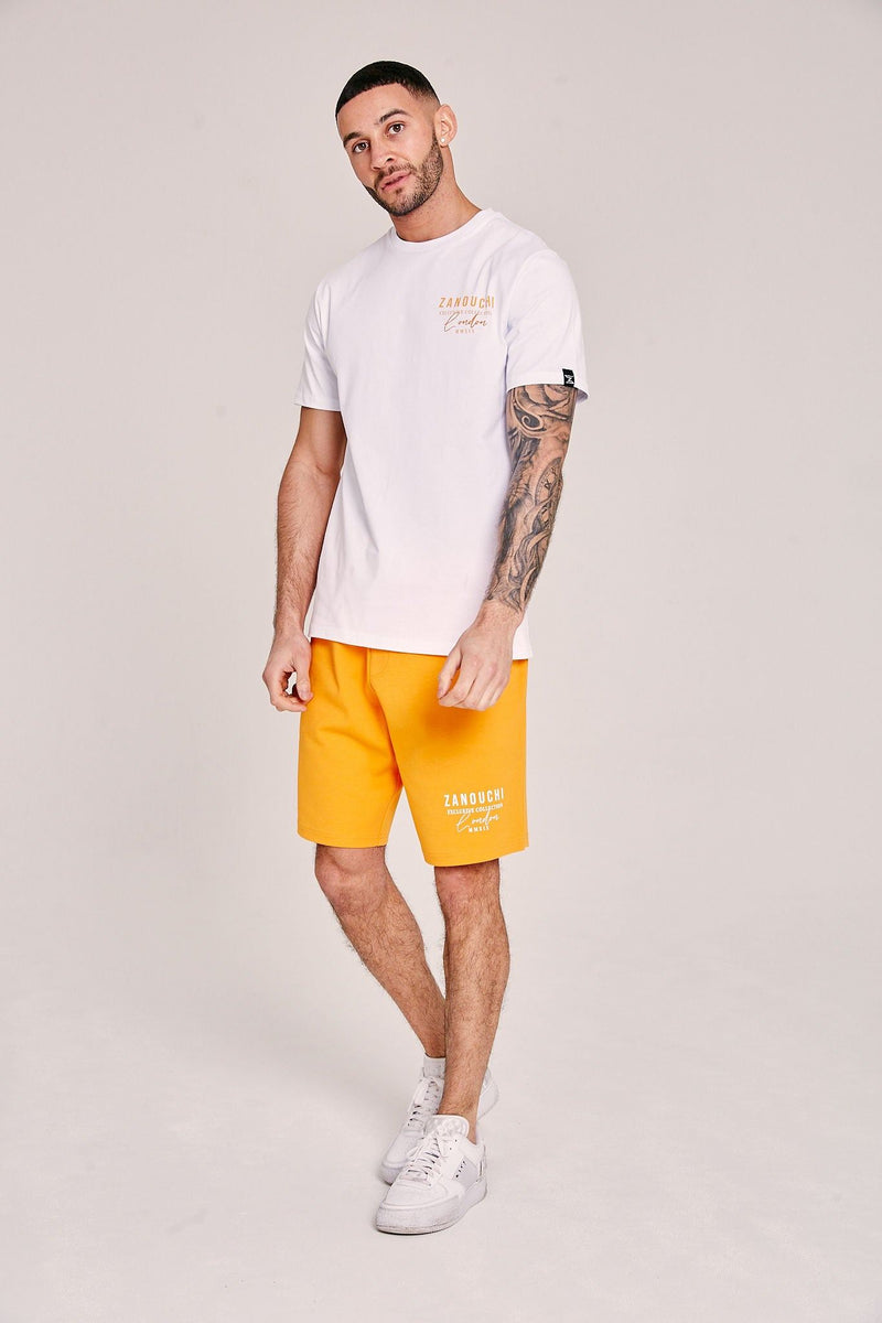 Men's 570s Shorts - Orange/White